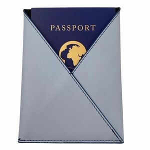 Eccolo Passport Wallet Sleeve Holder Light Blue
